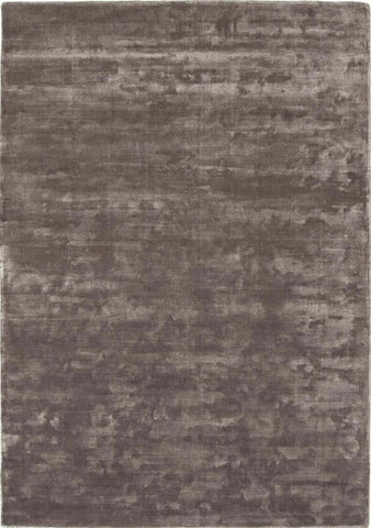 Karma Brown Solid Luxury Viscose Rug