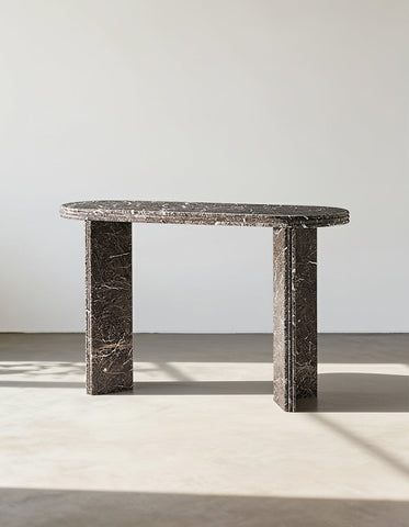 Midnight Luxe Console Table, Marble