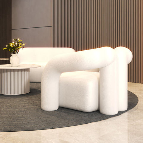 Philippa Boucle Sofa, Single Armchair