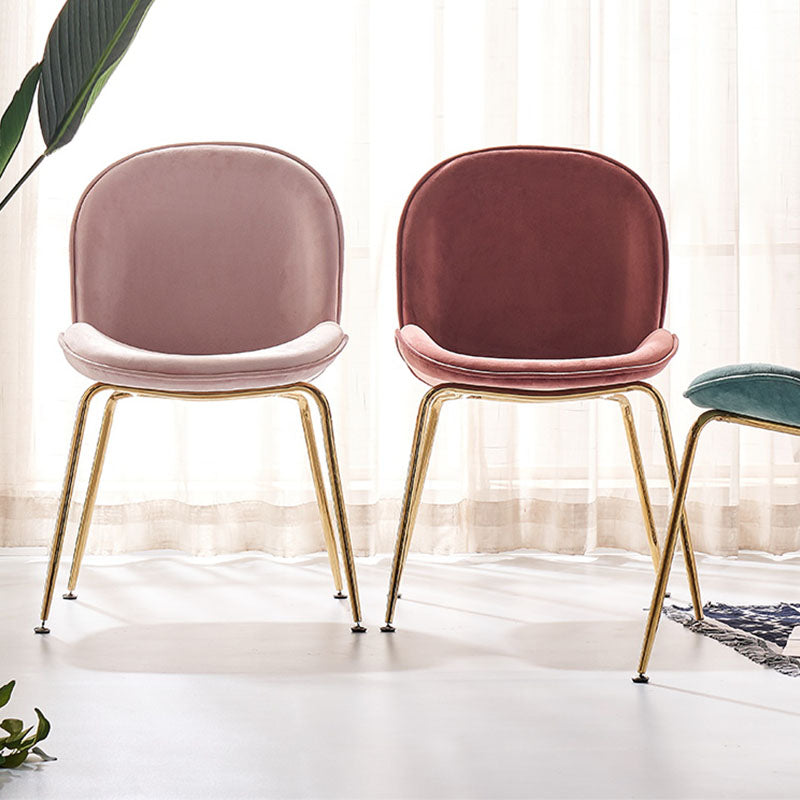 Lule Dining Chair, Gold Legs