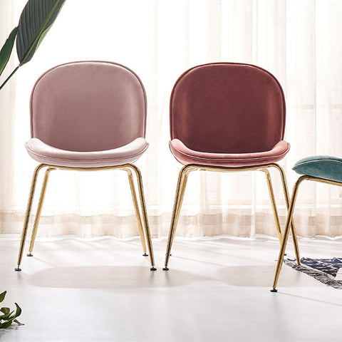 Lule Dining Chair, Gold Legs