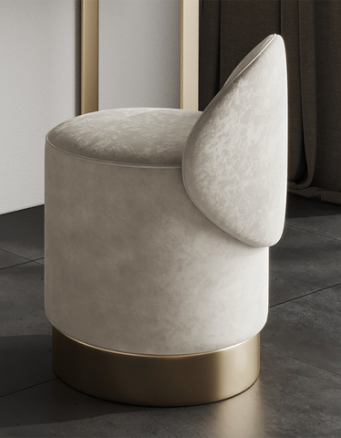 Blakely Dressing Table, Gold Leg& Marble Effect