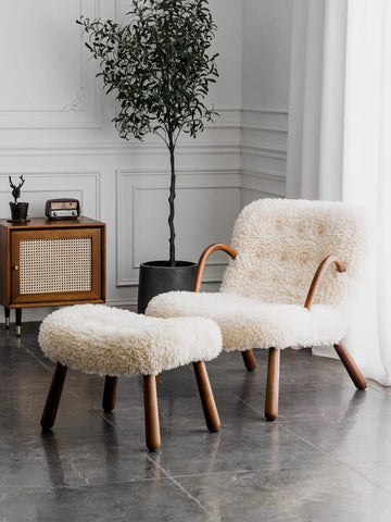 Arctander Clam Armchair Sheepskin, Long Hair