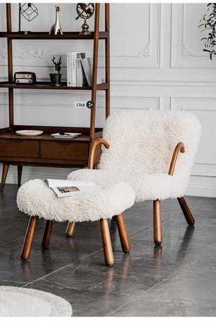 Arctander Clam Armchair Sheepskin, Long Hair