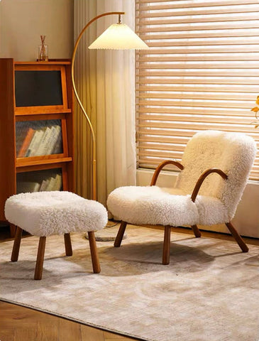 Arctander Clam Armchair Sheepskin, Long Hair