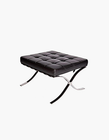 Barcelona Ottoman, Real Leather