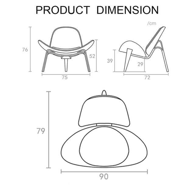 Hans Wegner CH07 Shell Chair, White & Oak