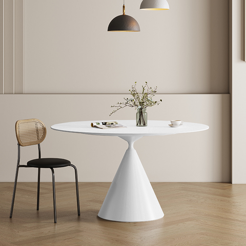Calvin Cone Round Dining Table, Black