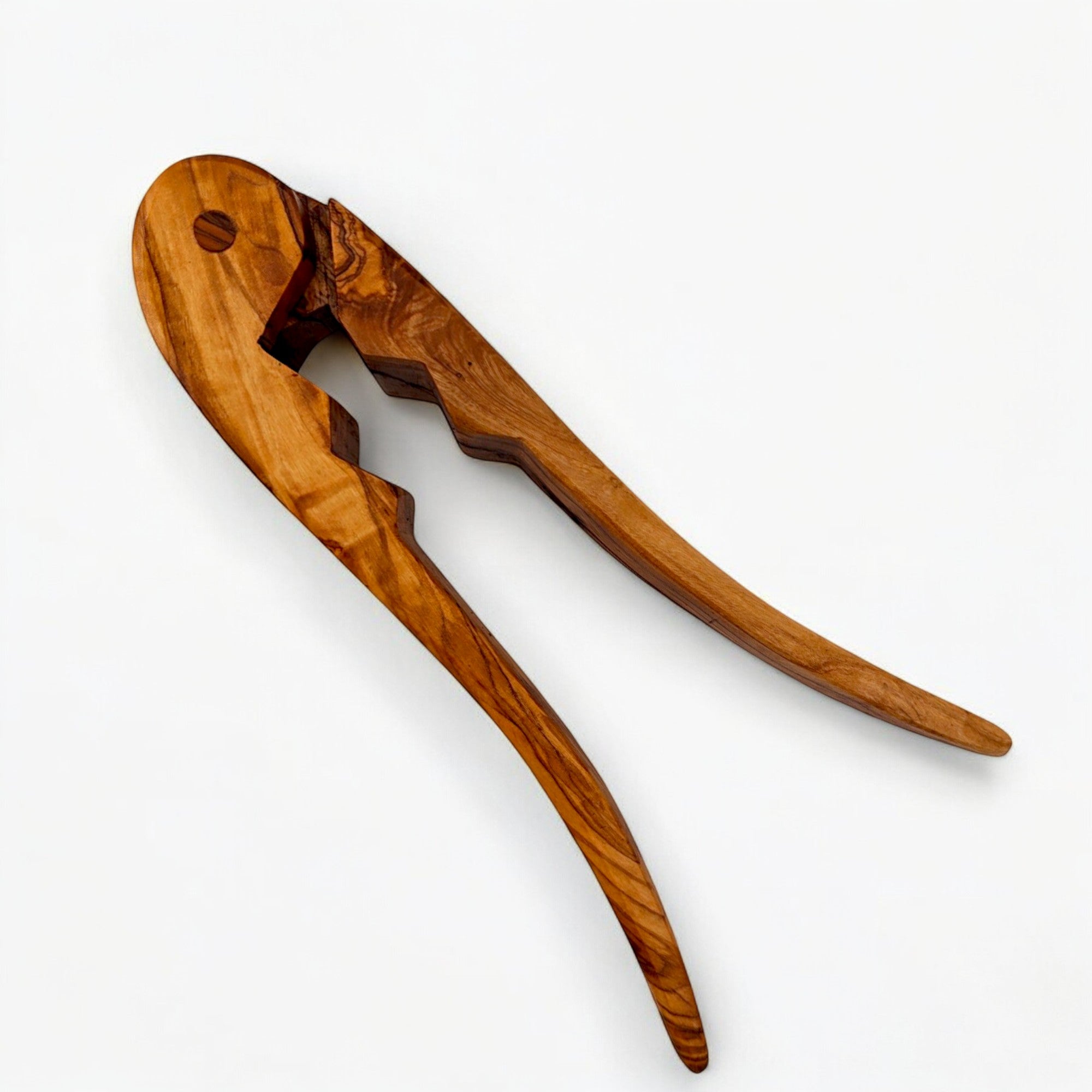 Olive Wood Pliers Nutcracker | Handheld Wooden Lever Manual Walnut Cracker