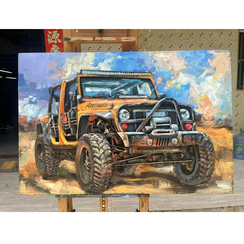 Handcrafted Paramount Adventure Off-Road 3D Metal Wall Art for Home & Office Decor