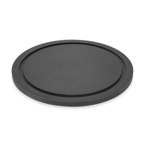 Zack Vetro Silicone Coaster Set with Brushed Steel Stand | Set of 6