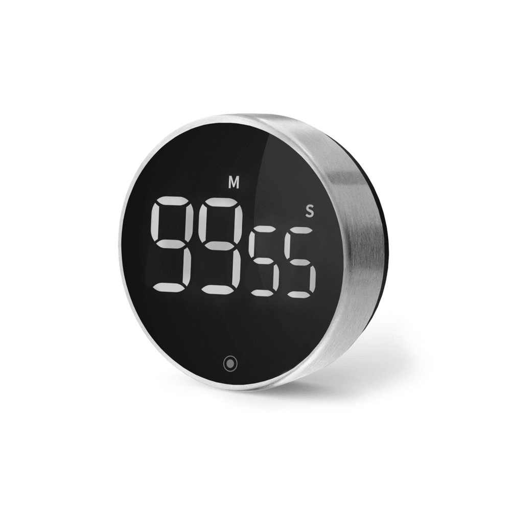 Zack Cundo Magnetic Digital Kitchen Timer | Stainless Steel