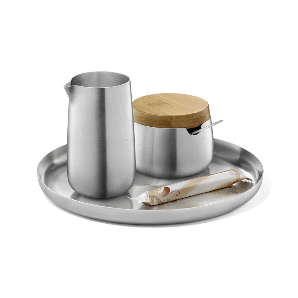 Zack Bevo Premium Brushed Stainless Steel Cream Jug (350ml) - Award-Winning German Design