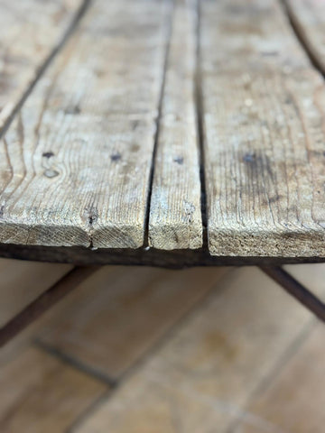 Victorian Pine Funeral Bier / Body Stretcher – Antique Rustic Coffee Table