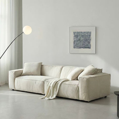 Dino Three Seater Sofa, Cotton Linen