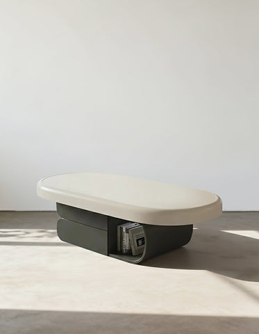 Freda Coffee Table, Milky White