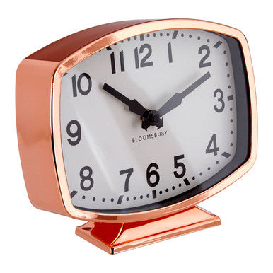 Baillie Rose Gold Finish Table Clock
