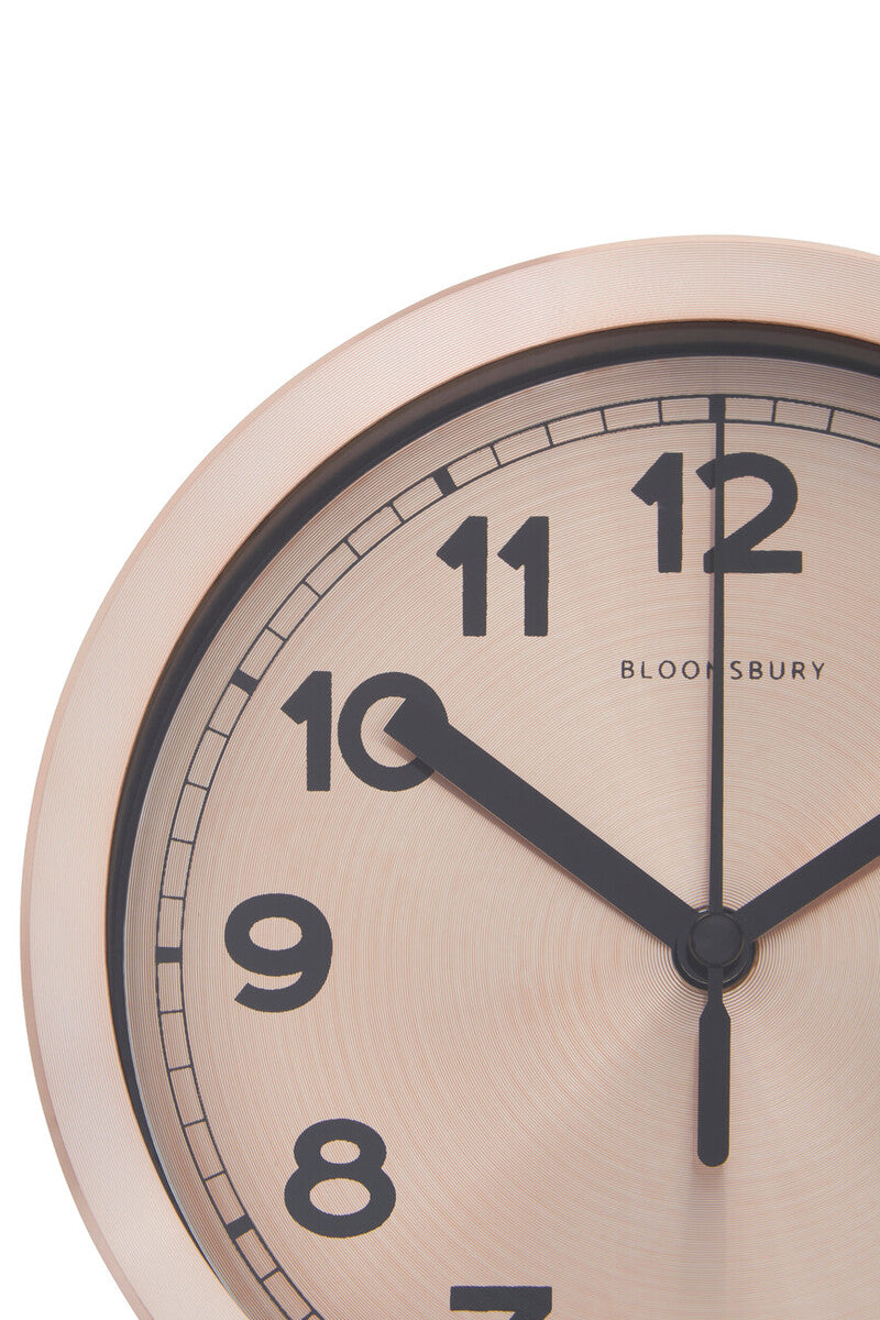 Elko Wall Clock With Copper And Black Finish