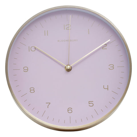 Elko Gold And Pink Finish Wall Clock