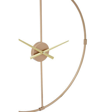 Beauly Metal Wall Clock With Gold Finish