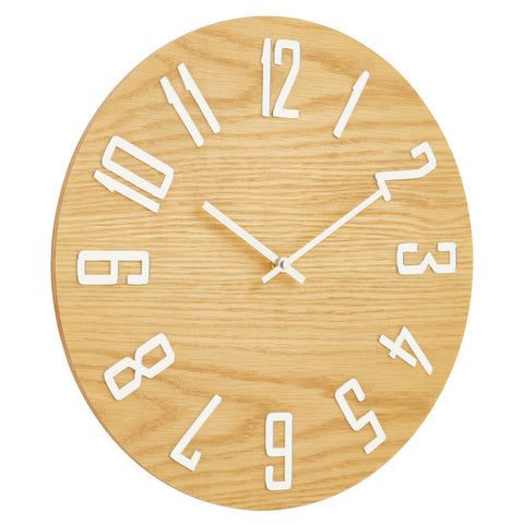 Vitus Natural Wood Effect Wall Clock