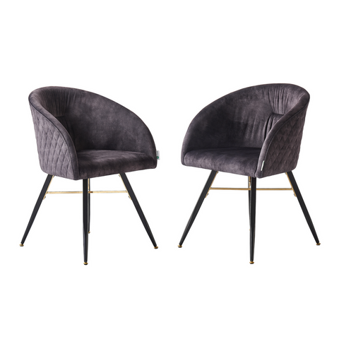 Vittorio LUX Velvet Dining Chair with Metal Legs - Perfect for Dining Room Living Room