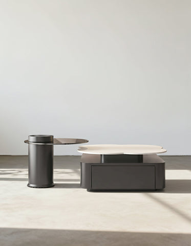 Aroma Flower Nesting Coffee Table, White Top