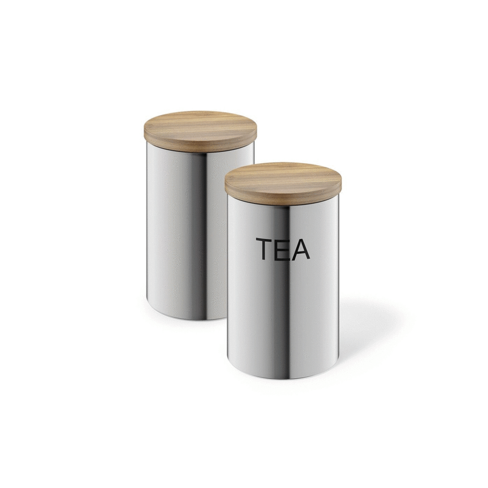 Zack Cera Premium 1L Brushed Stainless Steel Storage Canister - Aroma-Sealing Kitchen Essential