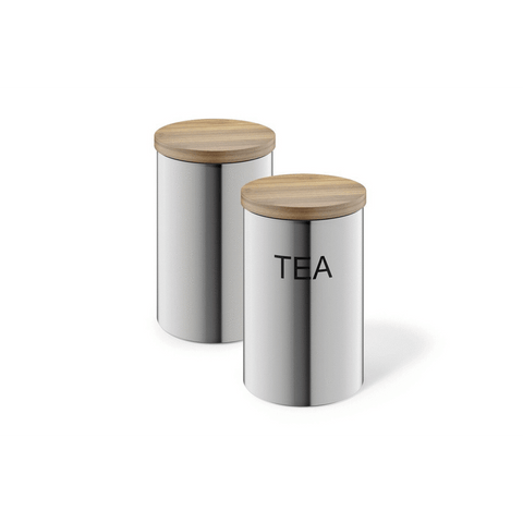 Zack Cera Premium 1L Brushed Stainless Steel Storage Canister - Aroma-Sealing Kitchen Essential