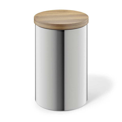 Zack Cera Premium 1L Brushed Stainless Steel Storage Canister - Aroma-Sealing Kitchen Essential