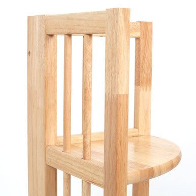 Heva 3 Tier Tropical Hevea Wood Corner Shelf Unit