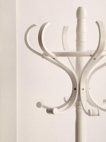 Kennedy 184cm White Finish Floor Standing Coat Stand