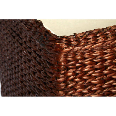 Cattail Leaf Ottoman Storage - Set of 2