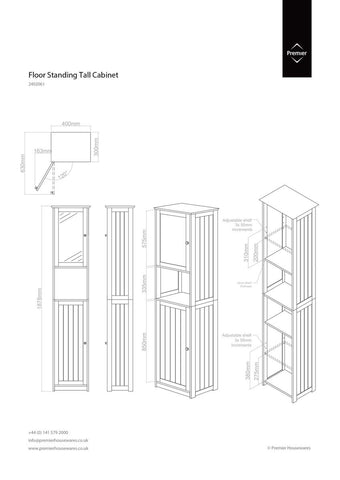 Portland Floor Standing Tall Cabinet