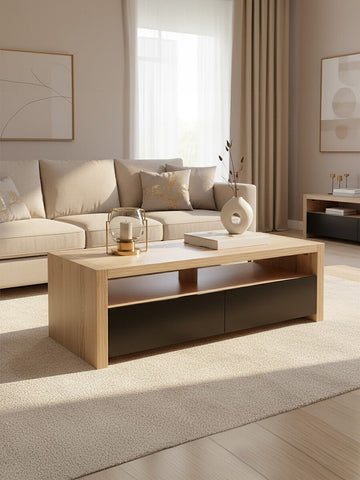 Loki 2 Drawers And 1 Shelf Coffee Table