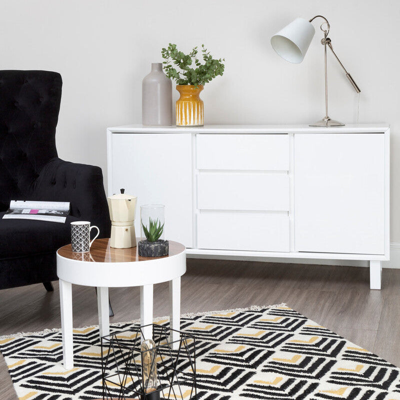 Moritz White High Gloss Sideboard