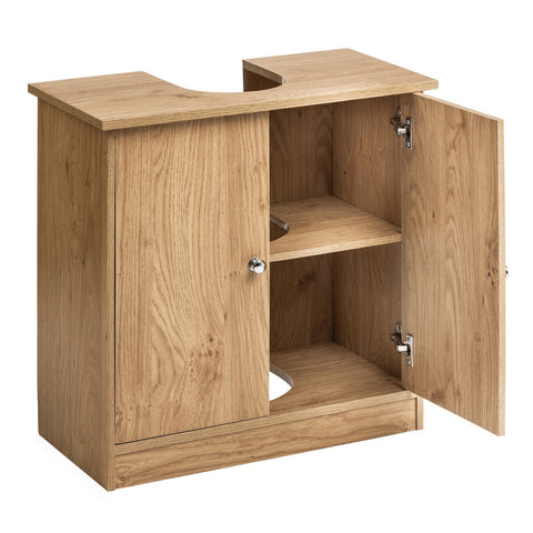 Portland Oak Veneer Under Sink Cabinet