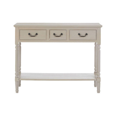 Heritage 3 Drawer Grey Putty Console Table