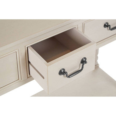 Heritage 3 Drawer Grey Putty Console Table