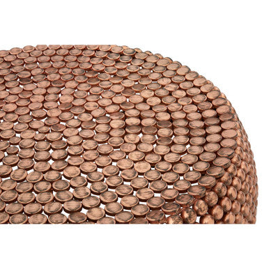 Templar Beaded Iron Copper Coffee Table
