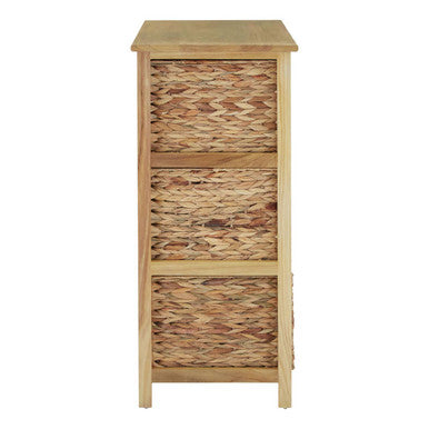 Padstow Storage Unit with 6 Water Hyacinth Drawers