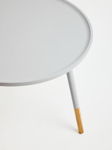 Viborg Grey Large Round Side Table