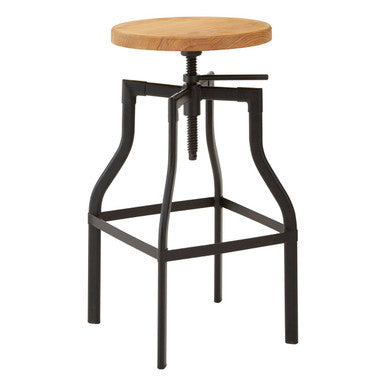 New Foundry Ash Seat Bar Stool