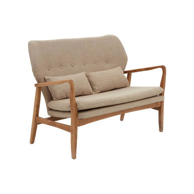 Stockholm Birch Wood Frame 2 Seat Sofa