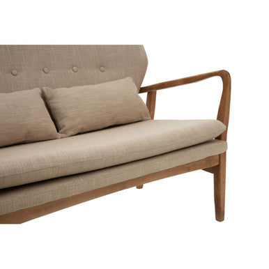 Stockholm Birch Wood Frame 2 Seat Sofa