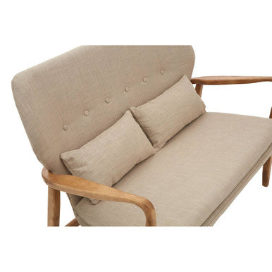 Stockholm Birch Wood Frame 2 Seat Sofa