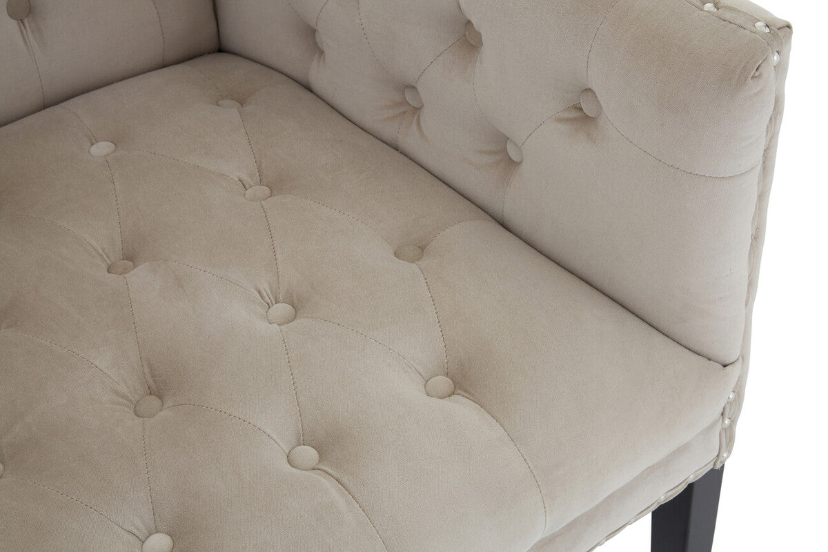 Regent Park Camel Velvet 2 Seat Sofa