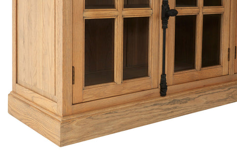 Lyon Oak Wood Sideboard with Washed Grey Finish