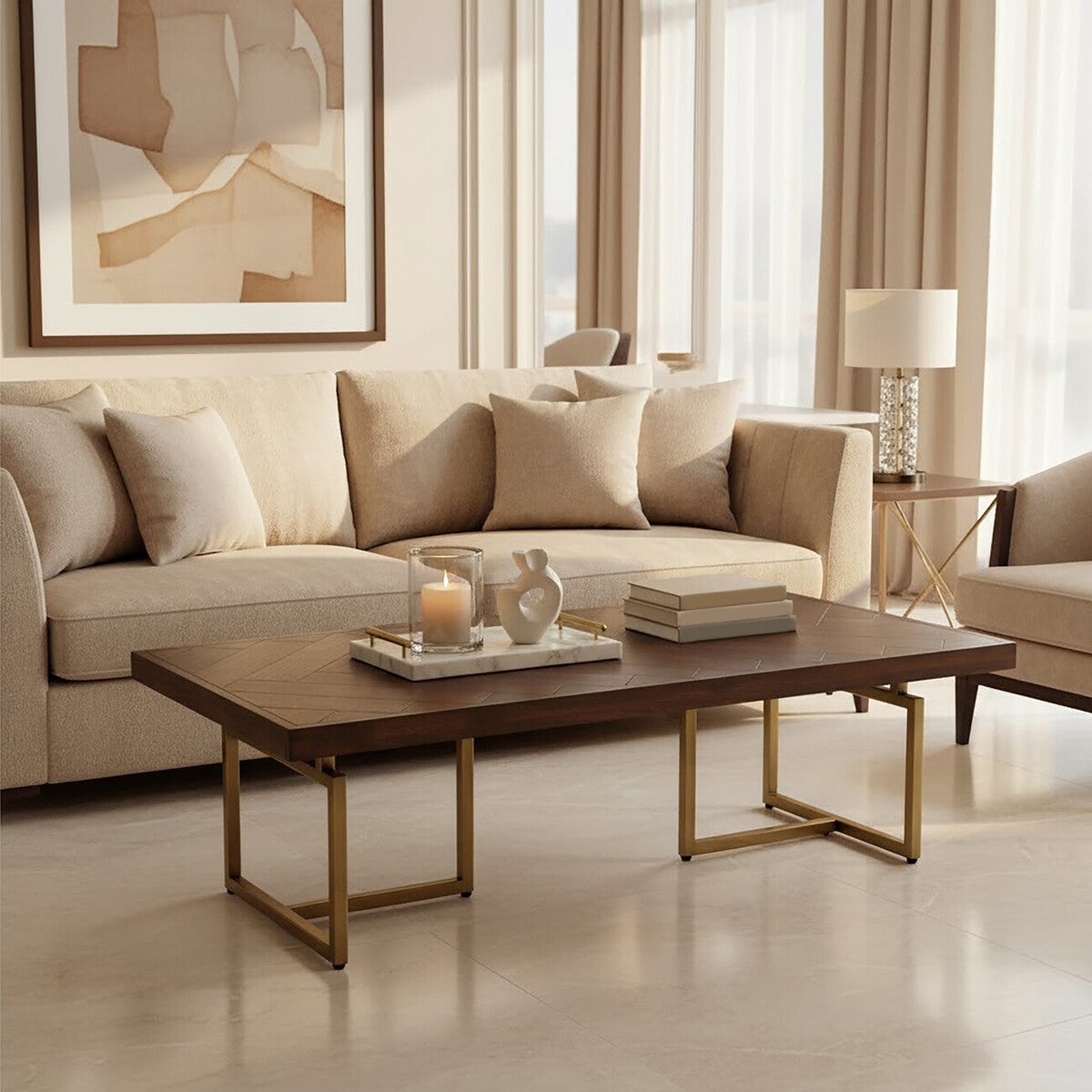 Brando Acacia Wood Effect Coffee Table