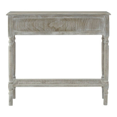 Heritage Two Drawer Grey Wash Rectangular Console Table